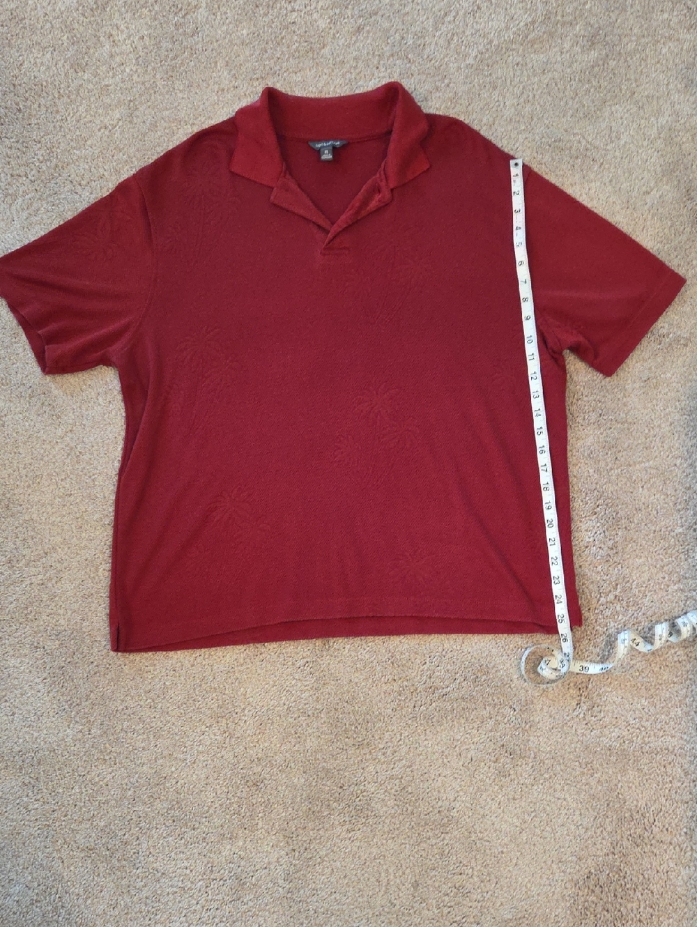 Croft & Barrow Men's Burgundy Polo Shirt